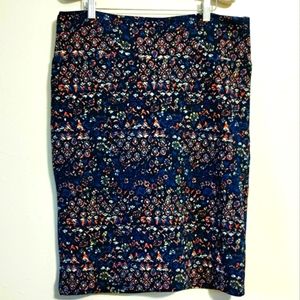 Cassie Textured Midi Pencil Skirt Size XL
